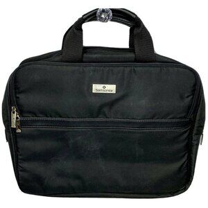 Samsonite 15” Laptop Bag Black Silver Double Zippe